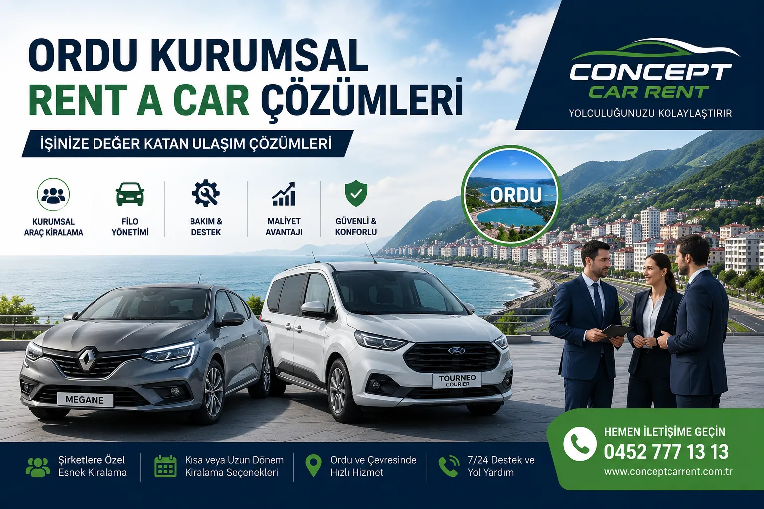 ordu kurumsal rent a car çözümleri