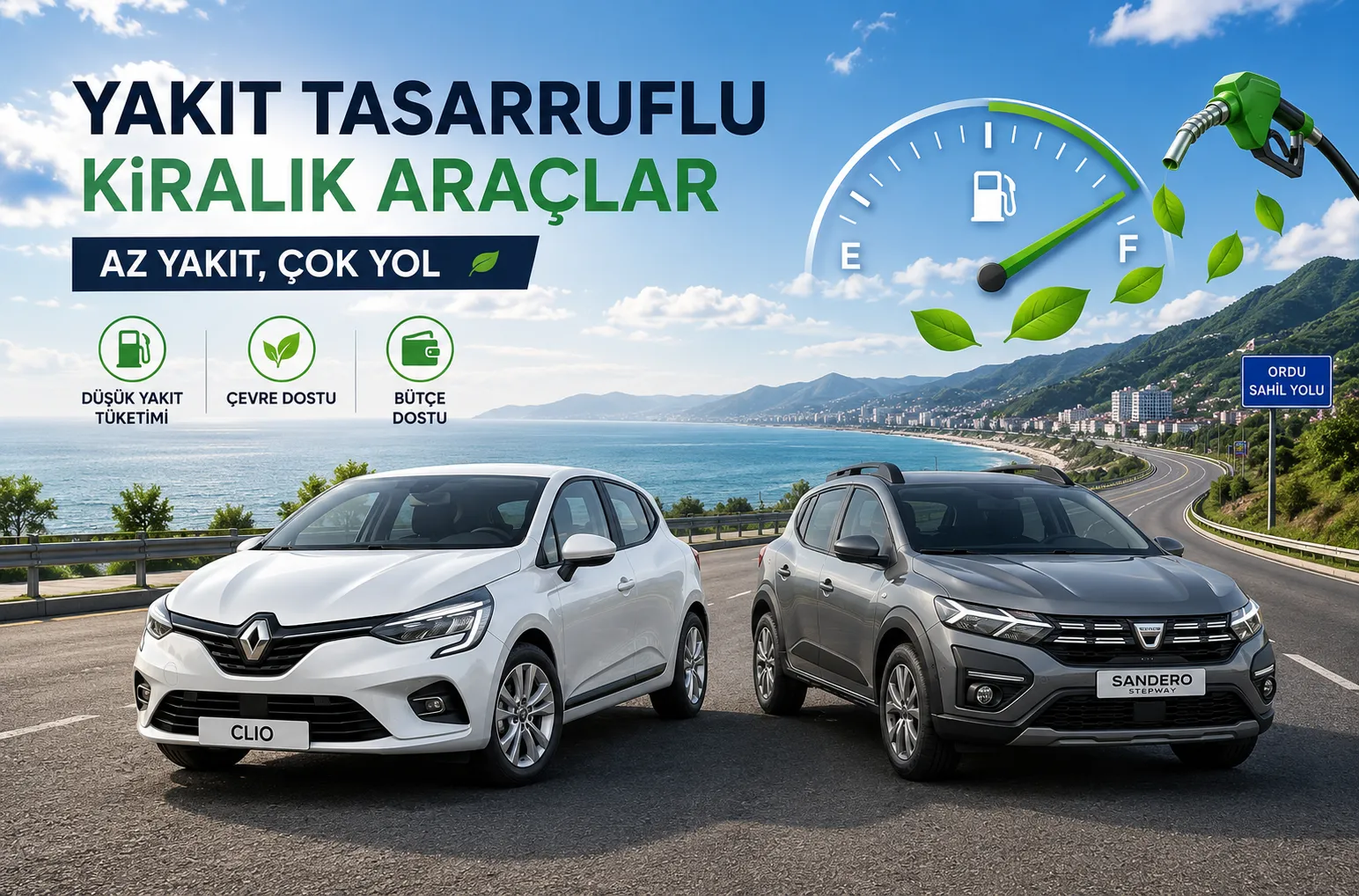 yakıt tasarruflu araç kiralama oneirleri ordu araç kiralama